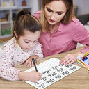 5 Pack Double Sided Lined Dry Erase Boards with Markers and Erasers, 9x12