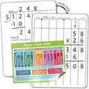Dry Erase Long Division & Place Value Whiteboard 9 x 12 Inch Double Sided