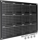 34"x46" 12 Month Dry Erase Glass Whiteboard Calendar