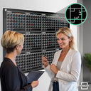 34"x46" 12 Month Dry Erase Glass Whiteboard Calendar