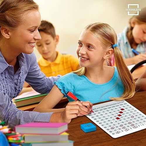 9”x12” Dry Erase 100 Number Chart Whiteboard