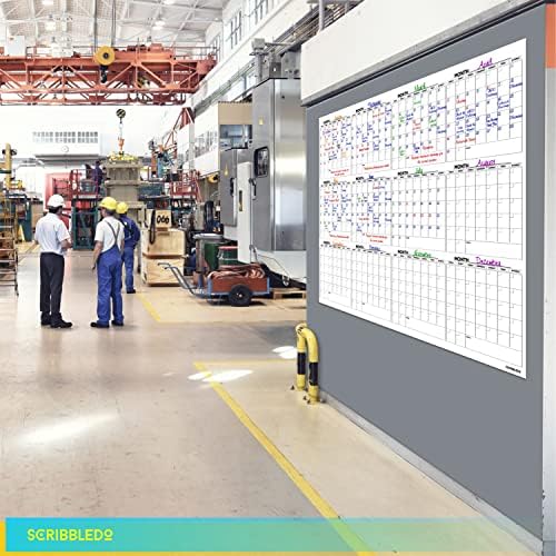 Large 36"x48" White Dry Erase Calendar