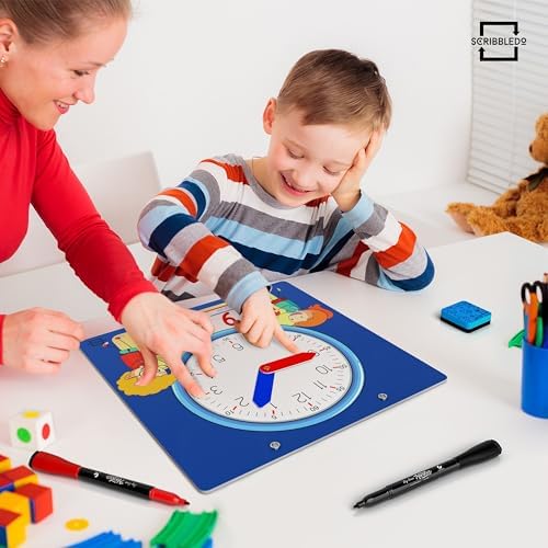 Writable Dry Erase Demonstration Clock