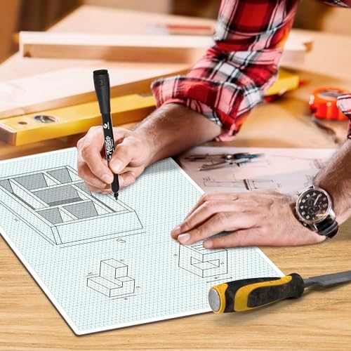 11"x14" Large Double-Sided Isometric Graph Dry Erase Board