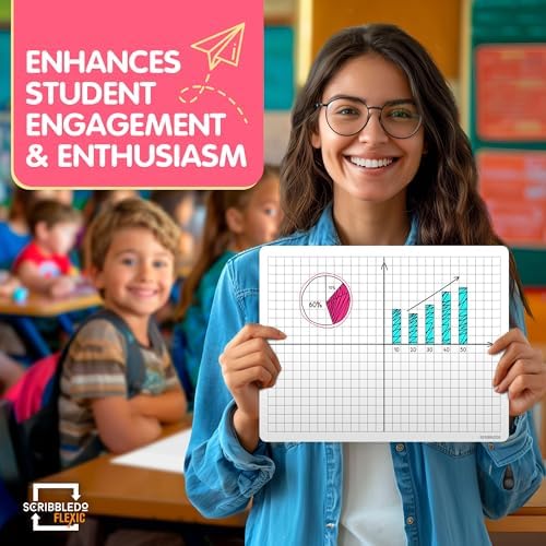 XY Graph Dry Erase Sheets 9"x12" (10 Pack)