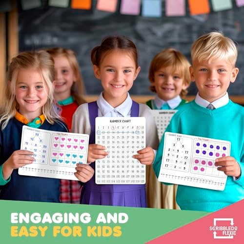 Number Bonds 9”x12” Dry Erase Sheets (10 Pack)