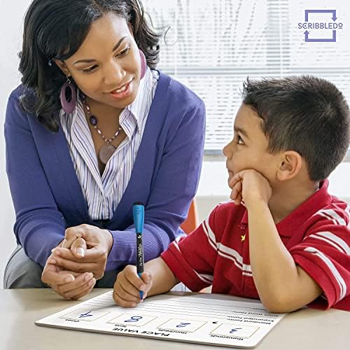 Place Value Board 9" x 12" Double Sided Dry Erase Boards (10 Pack)