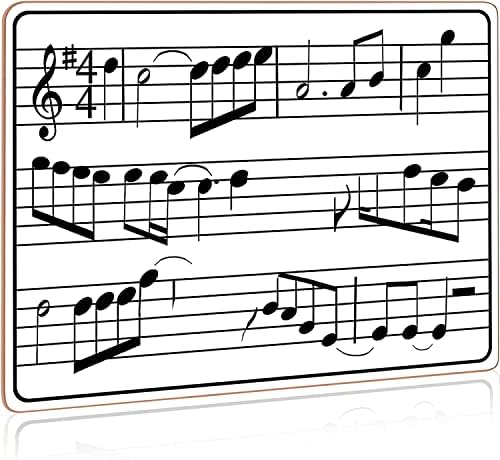 2 Pack Dry Erase Music Staff Lap Whiteboard 9"X12" Double Sided