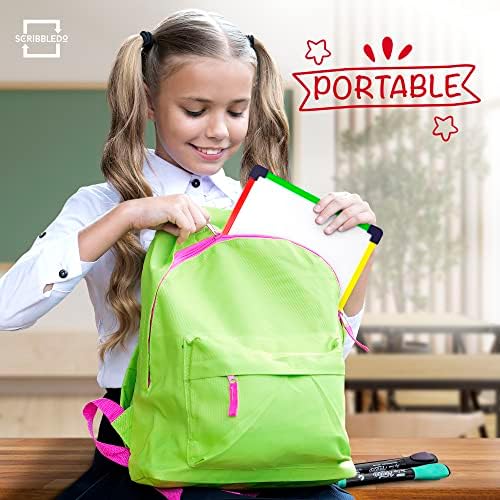 Portable 9"x12" Magnetic Mini Dry Erase Lapboard