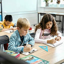 Double Sided Dry Erase Clipboards 9"x12" with 30 Erasers (30 Pack)