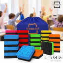 Scribbledo 6 Pack Magnetic Dry Erase Erasers - Assorted Colors Magnetic