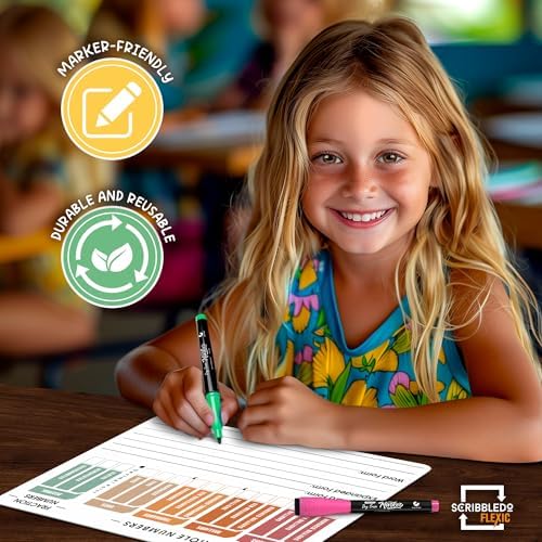 Place Value Chart 9x12 Dry Erase Sheets (10 Pack)