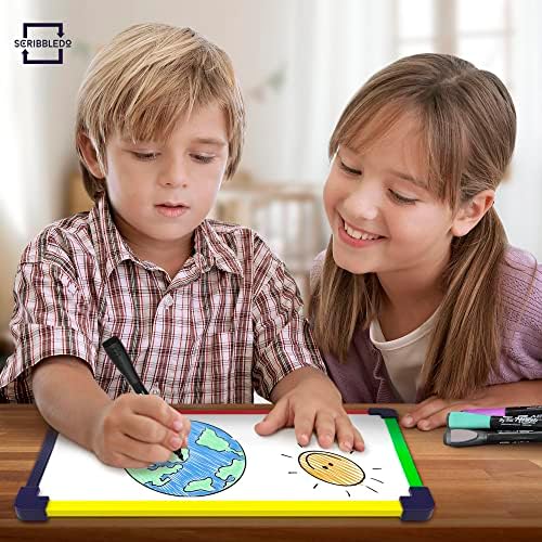 5 Pack 9"x12" Magnetic Dry Erase White Boards with Erasers