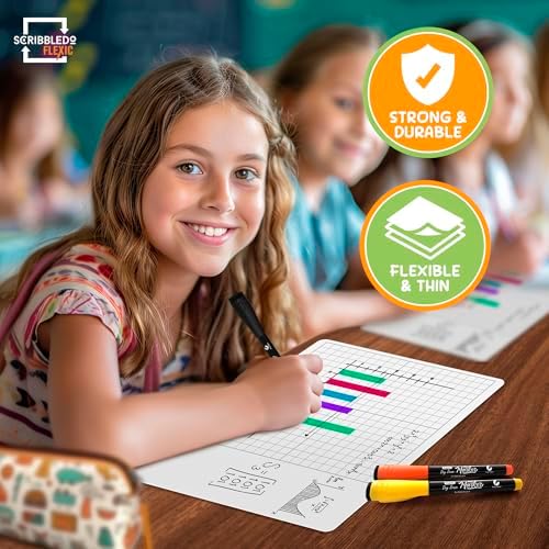 XY Graph Dry Erase Sheets 11”x14” 10 Pack