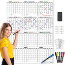 36"x48" Yearly Monthly Dry Erase Wall Calendar