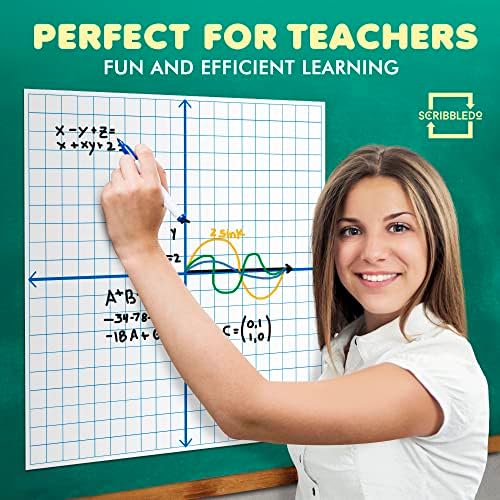 Magnetic Dry Erase XY Coordinate Plane Whiteboard 27" x 27