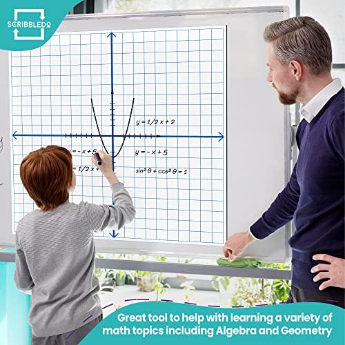 Magnetic Dry Erase XY Coordinate Plane Whiteboard 27" x 27