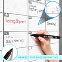24"x36" Dry Erase Wall Calendar Kit with Markers & Eraser