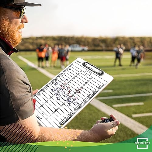 Football Dry Erase Coaching Clipboard 15x9 Double Sided