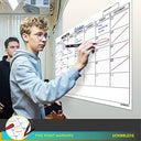 24"x36" Dry Erase Wall Calendar Kit with Markers & Eraser