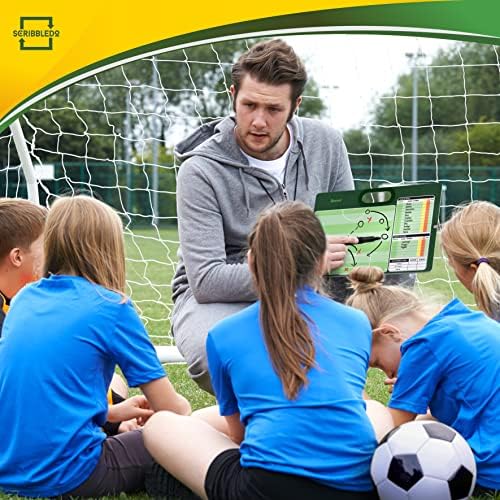 Soccer Dry Erase Coaching Whiteboard 15"x10.5" with 2 Markers