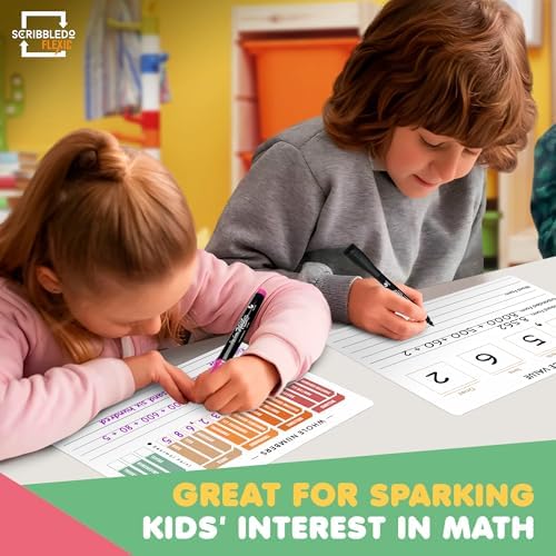 Place Value Chart 9x12 Dry Erase Sheets (10 Pack)