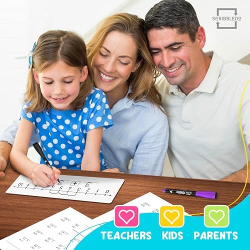 2 Pack Dry Erase Number Line Lapboard 4x12 Double Sided 0-10/0-20