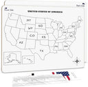 United States Map Dry Erase Board 11”x14”