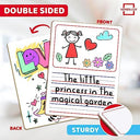 2 Pack Double Sided Lined Dry Erase Board 9x12