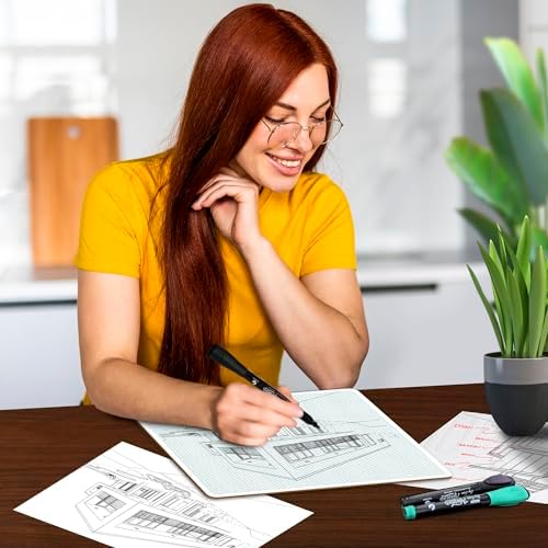 11"x14" Large Double-Sided Isometric Graph Dry Erase Board