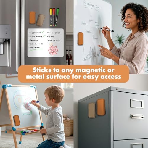 Boho Magnetic Dry Erase Eraser 2x4 Inch 2 Pack