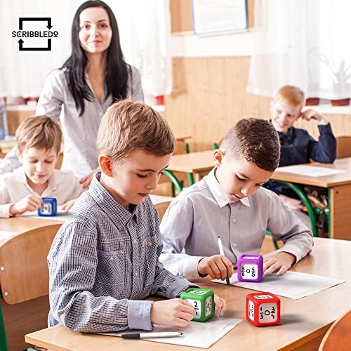 Dry Erase Blank Pocket Dice 2x2 Inches (4 Pack)