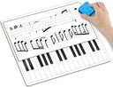 10 Pack 11x14 Double Sided Piano Keyboard Music Staff Whiteboards