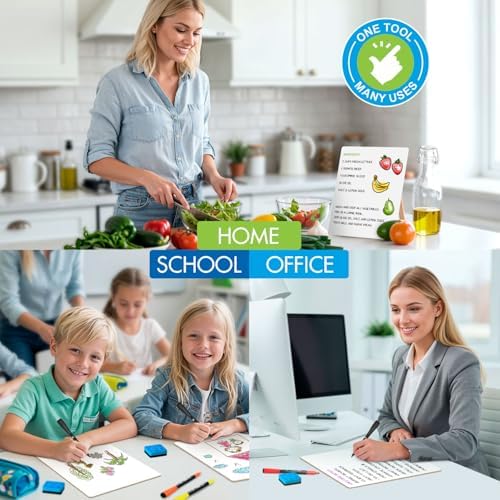 12 Pack 9x12 Inch Double Sided Mini Dry Erase Boards with Erasers