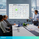 Magnetic Glass Whiteboard Monthly Planner 34”x46”