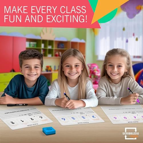 Place Value Chart 9x12 Dry Erase Sheets (10 Pack)