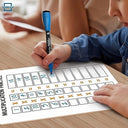 11" x 14" Dry Erase Whiteboard Double Sided Multiplication Chart