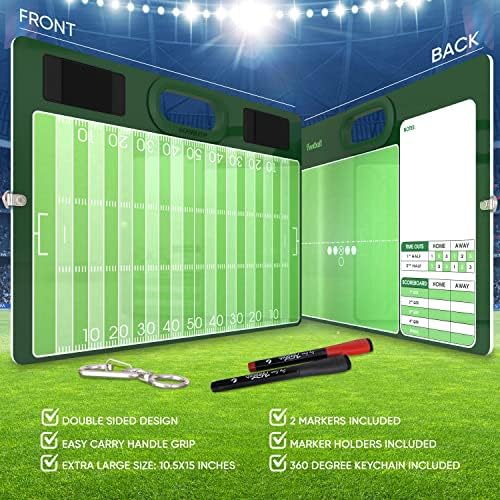 Football Dry Erase Board 15x10.5 Double Sided