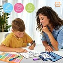 Dry Erase Multiplication Division Board 9x12 Double Sided 2x1 & 2x2 Digit