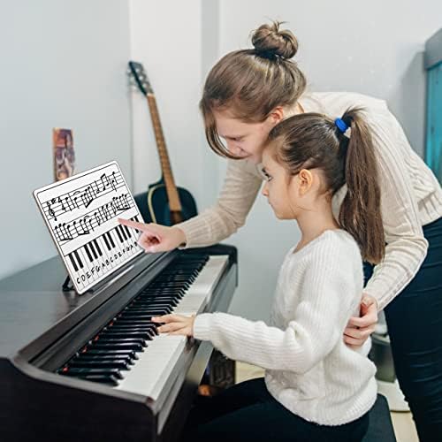 5 Pack 11 x 14 Inch Piano Board Dry Erase Whiteboards Double Sided Music Staff