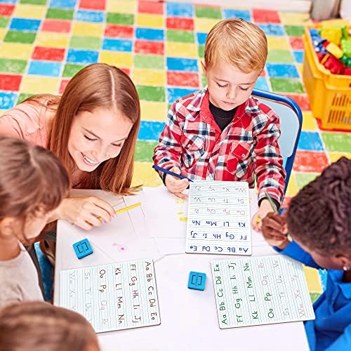 5 Pack Dry Erase Alphabet Tracing Whiteboard 9 x 12 Inch with Cards