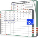 Addition Math 9”x12” Small White Board Dry Erase Sheets (10 Pack)