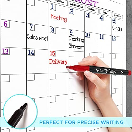 36"x48" Yearly Monthly Dry Erase Wall Calendar
