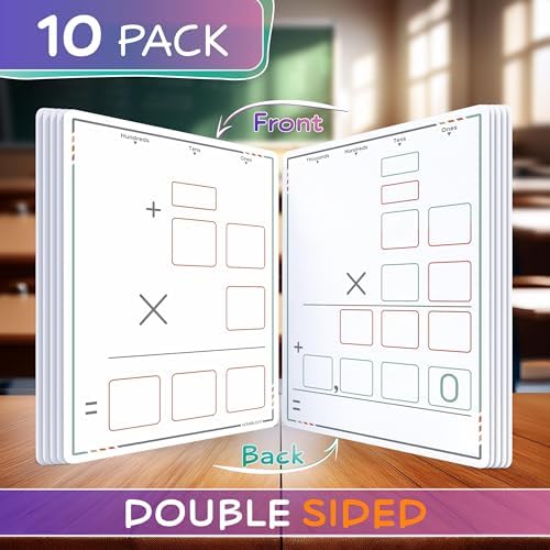 9"x12" Small White Board Dry Erase Sheets (10 Pack)