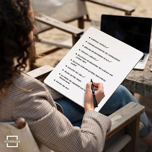 Dry Erase Whiteboard Lapboard 11" x 14" Double Sided