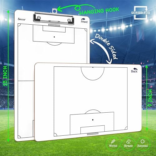 Soccer Dry Erase Coaching Board 15"x9