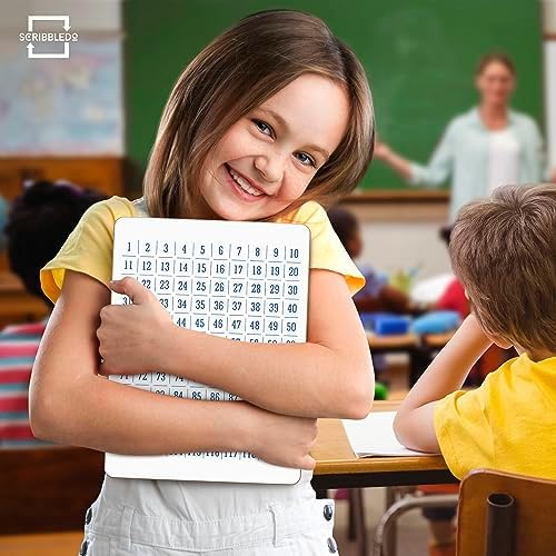 9”x12” Dry Erase 100 Number Chart Whiteboard