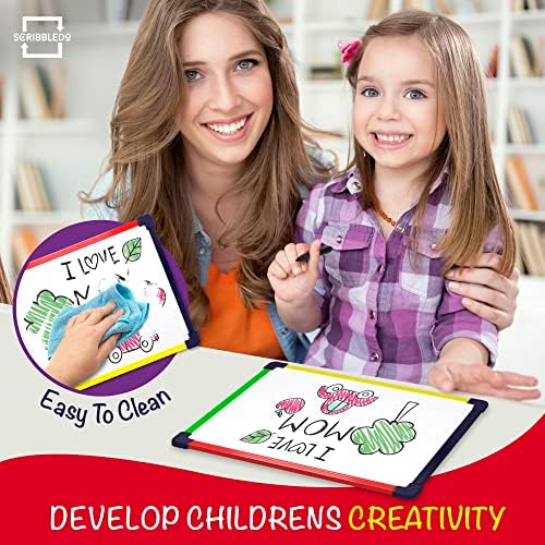 5 Pack 9"x12" Magnetic Mini Dry Erase Boards with Erasers