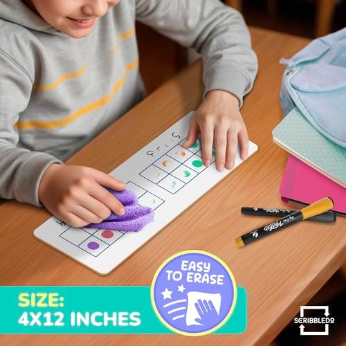 Double Sided 4" x 12" Dry Erase Ten Frame Board