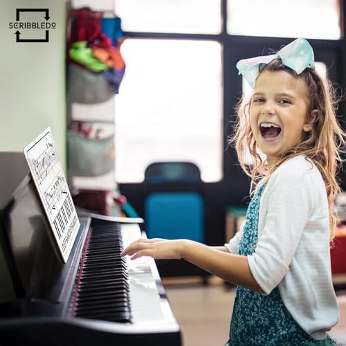 5 Pack 11 x 14 Inch Piano Board Dry Erase Whiteboards Double Sided Music Staff